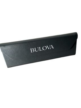 BULOVA Grey Triangular Eyewear Case Sunglasses Eye Glasses Travel